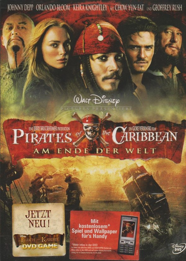 Pirates Of The Caribbean Am Ende der Welt 2007 Walt Disney DVD + Schuber