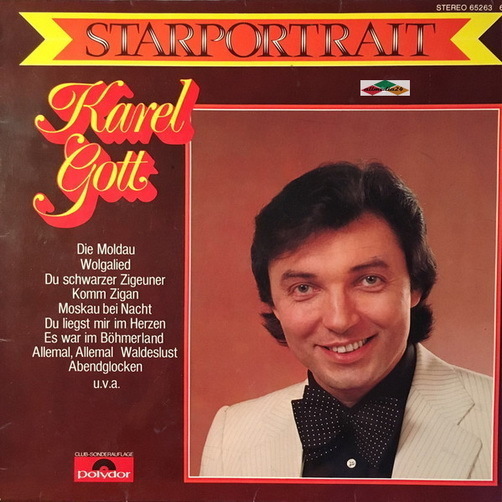 Karel Gott Starportrait (Du schwarzer Zigeuner, Abendglocken) 1975 Polydor 12" LP