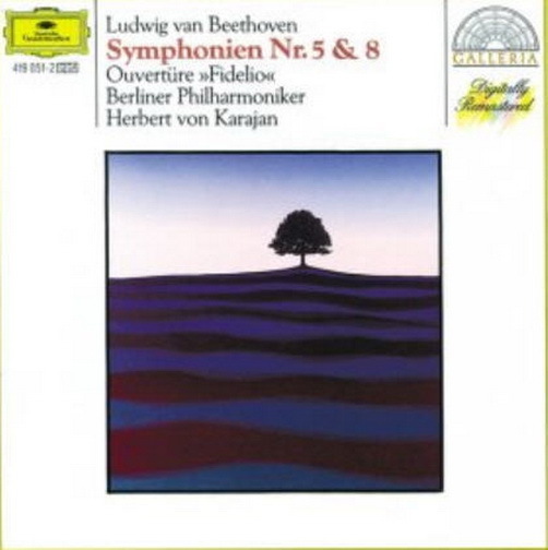12" Beethoven Symphonien Nr. 5 & 8 Herbert von Karajan (Overtüre "Fidelio") DGG