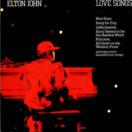 12" LP Elton John Love Songs (Little Jeannie, Blue Eyes) 80`s Rocket