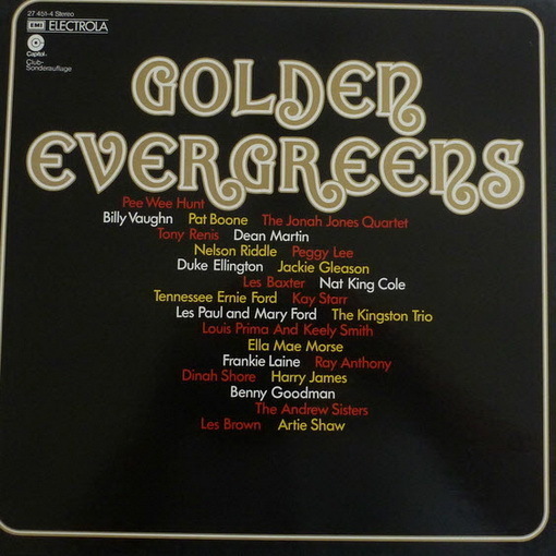 12" LP Box 3 LP`s Golden Evergreens (Duke Ellington, Harry James, Billy Vaughn) EMI