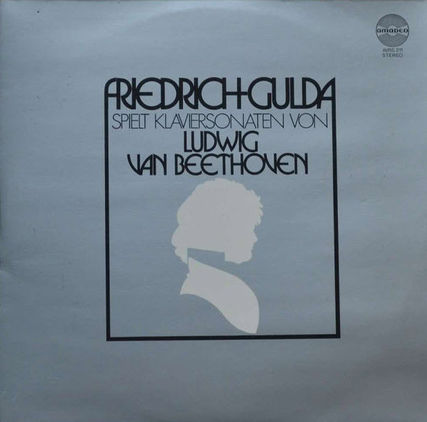 12" DLP Friedrich Gulda spielt Klaviersonaten von Ludwig van Beethoven (Amadeo)
