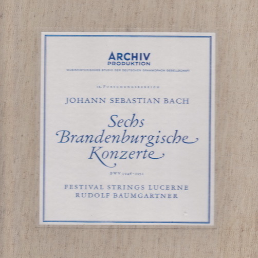 Johann Sebastian Bach Sechs Brandenburgische Konzerte BWV 1046-1051 Box
