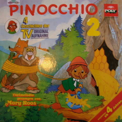 Pinocchio 2 Titelmelodie Mary Roos Geschichten der TV Original Aufnahme 12"