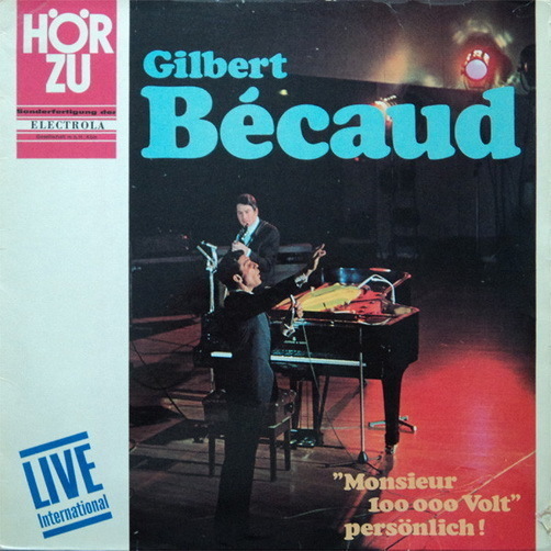 Gilbert Becaud Monsieur 100 000 Volt persönlich Live International 12" EMI