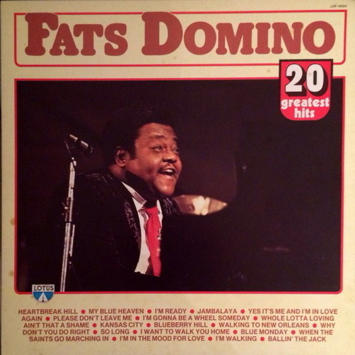 Fats Domino 20 Greatest Hits (Heartbreak Hill) 1983 LOTUS 12" LP