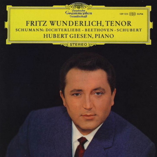 Lieder von Schumann Beethoven Schubert, Fritz Wunderlich, Tenor 12" LP DGG