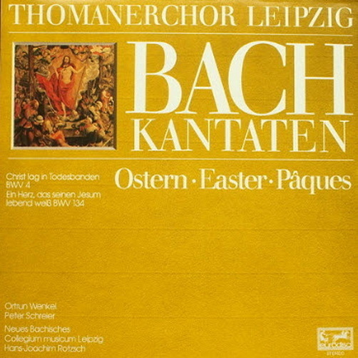 Bach Kantaten Christ lag in Todesbanden BWV 4 Thomanerchor Leipzig 12" LP
