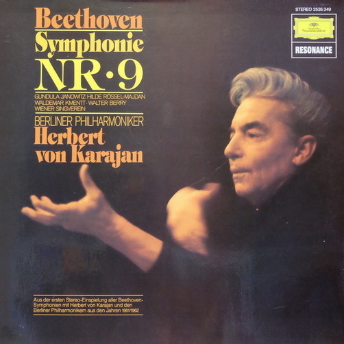 Beethoven Symphonie Nr. 9 Herbert von Karajan Berliner Philharmoniker 12" DGG