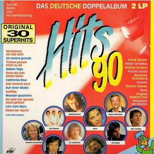 Hits `90 Das Deutsche Doppel Album (Claudia Jung, Flippers) 12"Ariola