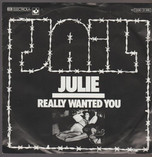 Jail Julie * Really Wanted You 1976 EMI Harvest 7" Single
