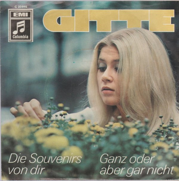 Gitte Die Souvenirs von Dir * Ganz oder abber gar nicht 1968 EMI Columbia 7"