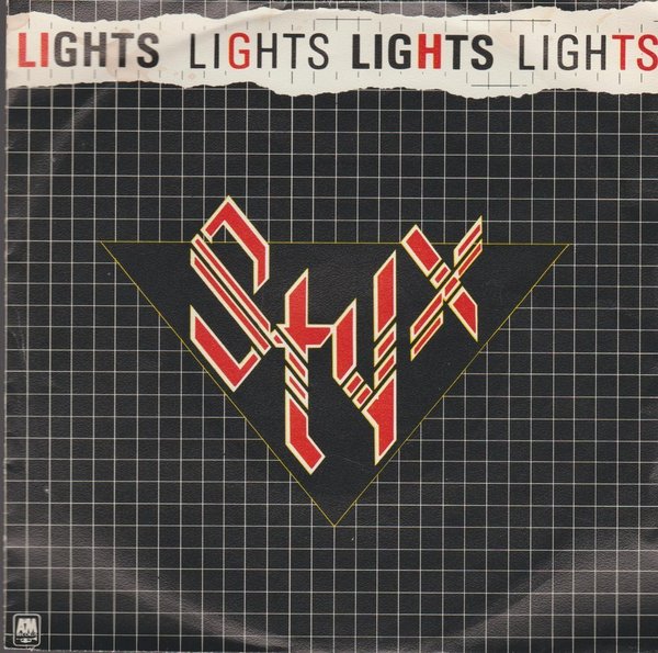 Styx Lights Lights Lights / Renegade 1978 CBS A&M 7" Single