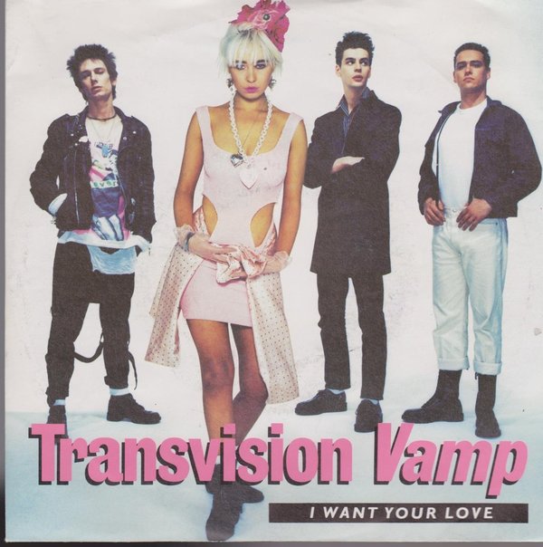 7" EP Transvision Vamp I Want Your Love / Sweet Thing / Evolution Evie 80`s MCA
