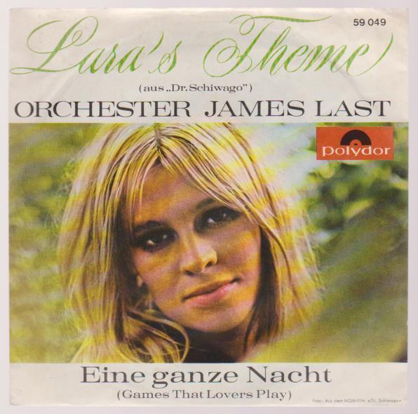 7" James Last Lara`s Theme / Eine ganze Nacht 60`s Polydor 59 049