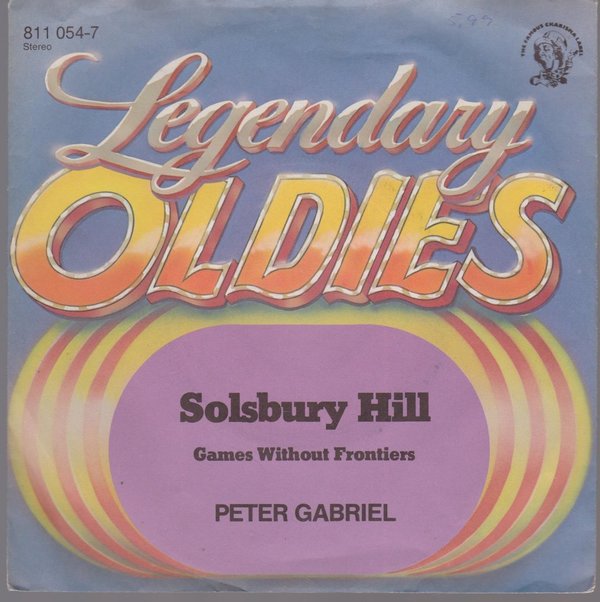 7" Peter Gabriel Solsbury Hill / Games Without Frontiers 70`s Charisma (Oldie)