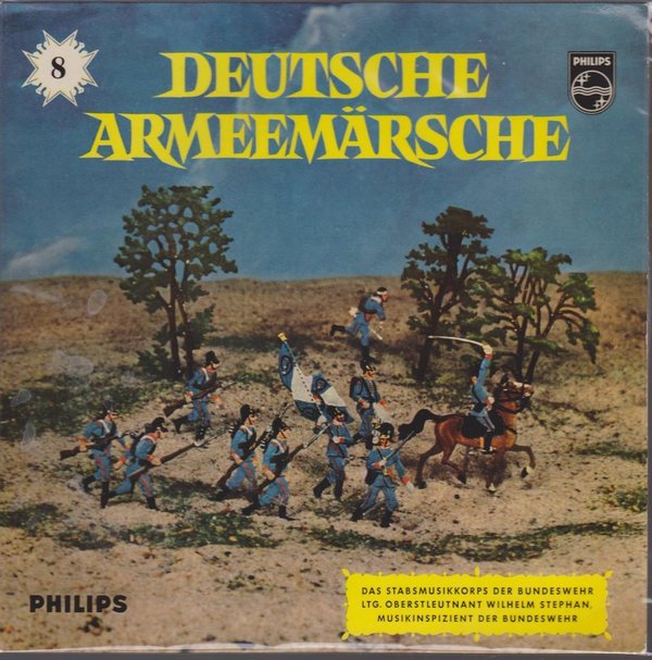7" EP Stabsmusikkorps Deutsche Armeemärsche 8 Philips 60`s