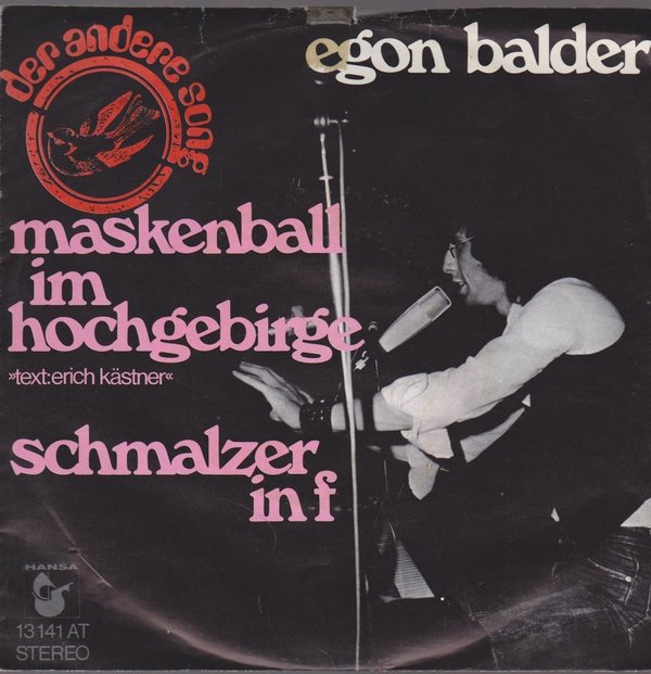 Egon Balder Maskenball im Hochgebirge / Schmalzer in F 70`s Der andere Song 7"