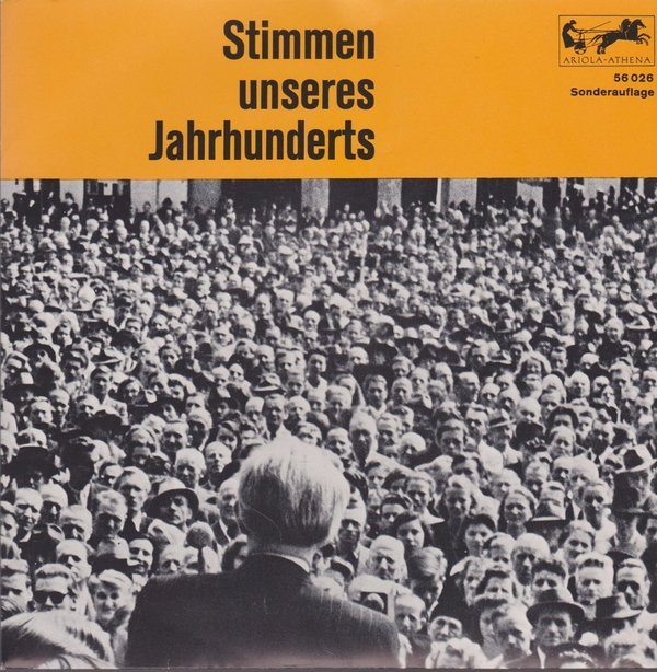 7" EP Stimmen unseres Jahrhunderts (Kaiser Wilhelm II, Wernher von Braun) 60`s