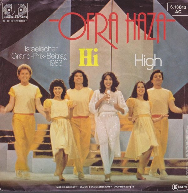 Ofra Haza Hi / High (Grand Prix Israelischer Beitrag 1983) Teldec Jupiter 7" Single