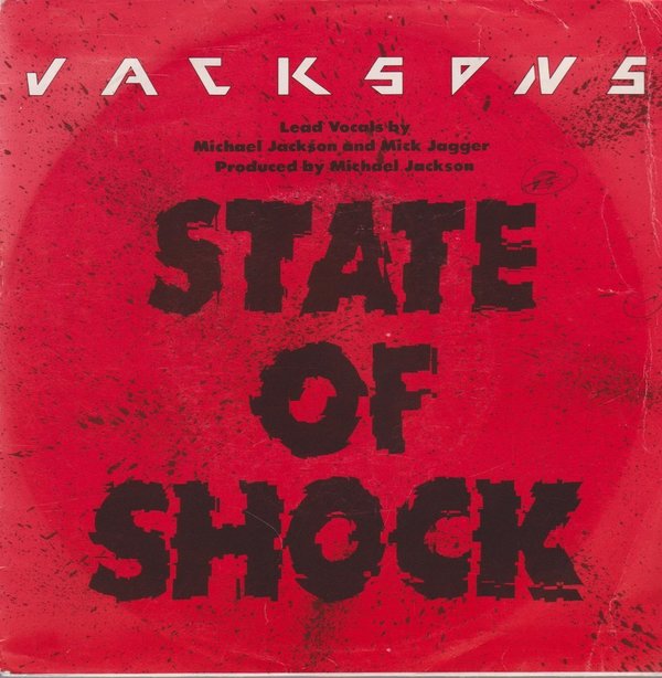 7" The Jacksons (Michael Jackson, Mick Jagger) State Of Shock 80`s CBS EPIC