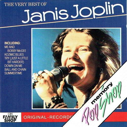 Janis Joplin The Very Best Of 1988 CBS CD Album "Me And Bobby McGee"