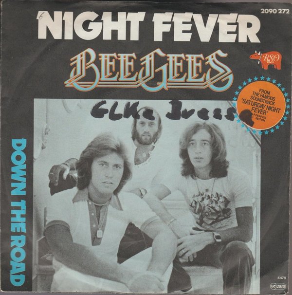 Bee Gees Night Fever * Down The Road 1978 RSO 7" Single
