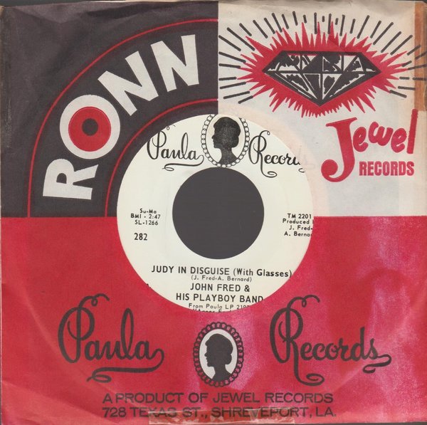 John Fred & His Playboy Band Judy In Disguise 7" Paula Records