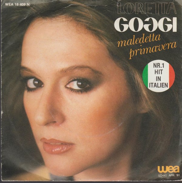Loretta Goggi Maledetta Primavera 1981 WEA 7" Single