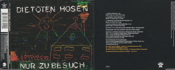 Die Toten Hosen Nur zu Besuch 2002 Eastwest JKP CD Single 4 Titel