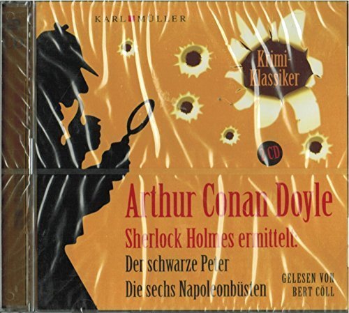 2 CD`s Hörbuch Arthur Conan Doyle Sherlock Holmes ermittelt Der schwarze Peter
