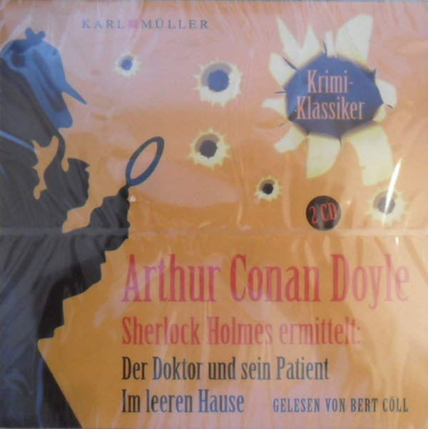 2 CD`s  Hörbuch Arthur Conan Doyle Sherlock Holmes ermittelt Im leeren Haus 2010
