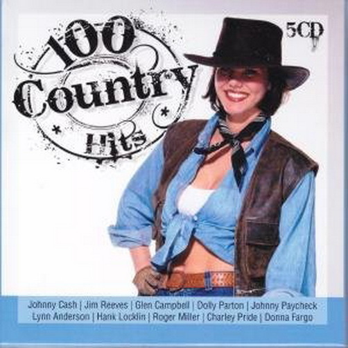 100 Country Hits Johnny Cash, Jim Reeves, Dolly Parton, Roger Miller 5 CD-Set
