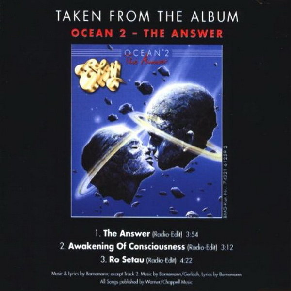 Eloy The Answer (Radio Edit) Maxi Single CD 3 Tracks GUN BMG 1998