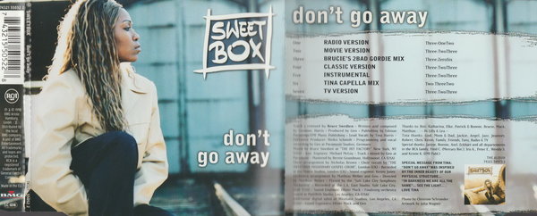 Sweet Box Don`t Go Away 1998 BMG RCA Single CD 7 Tracks