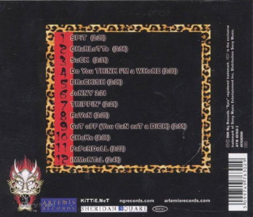Kittie Spit (Charlotte) 200 NG Records CD Album