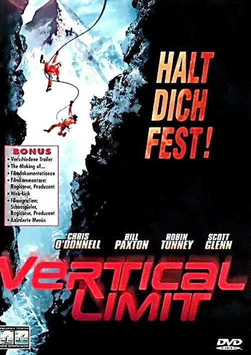 Vertical Limit Halt Dich Fest 2000 Columbia Tristar DVD + Beilage