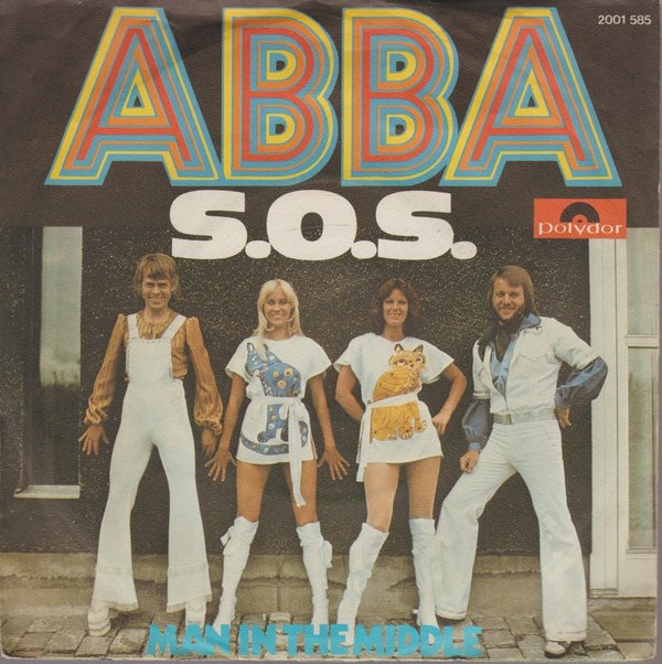 ABBA SOS * Man In The Middle 1975 Polydor 7" Single