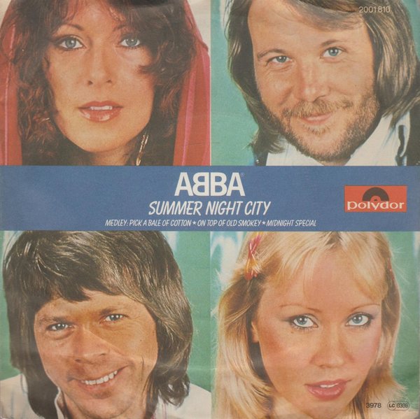 ABBA Summer Night City * Medley 1978 Polydor 7" Single
