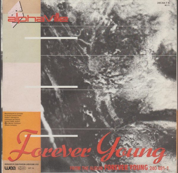 Alphaville Forever Young * WEA * 1984* Nur Cover ohne Single