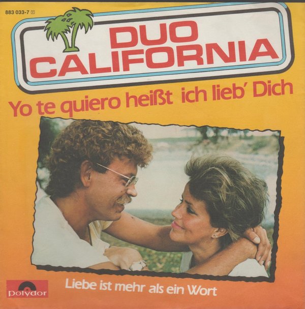 Duo California  * Yo Te heißt ich liebe Dich * 1980 * Polydor * Nur Cover ohne Vinyl