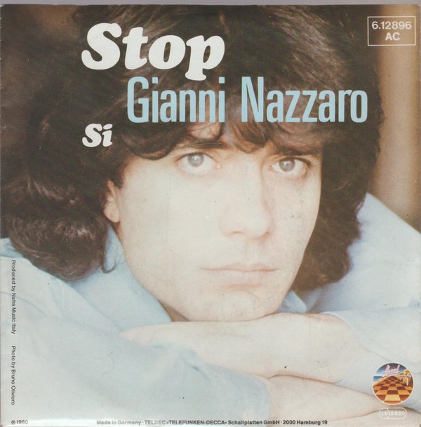Gianni Nazzaro Stop * Si 1980 Teldec Strand 7" Single