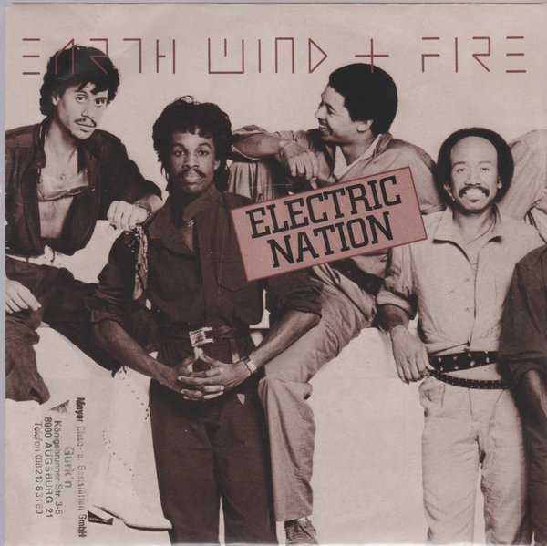 Earth Wind & Fire Electric Nation * Sweet Sassy Lady 1983 CBS  7" Single