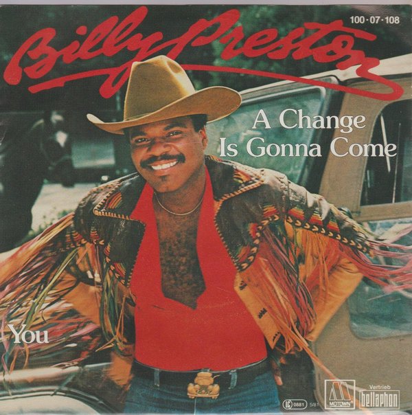 Billy Preston A Change Is Gonna Come * You 1981 Tamla Motown 7"