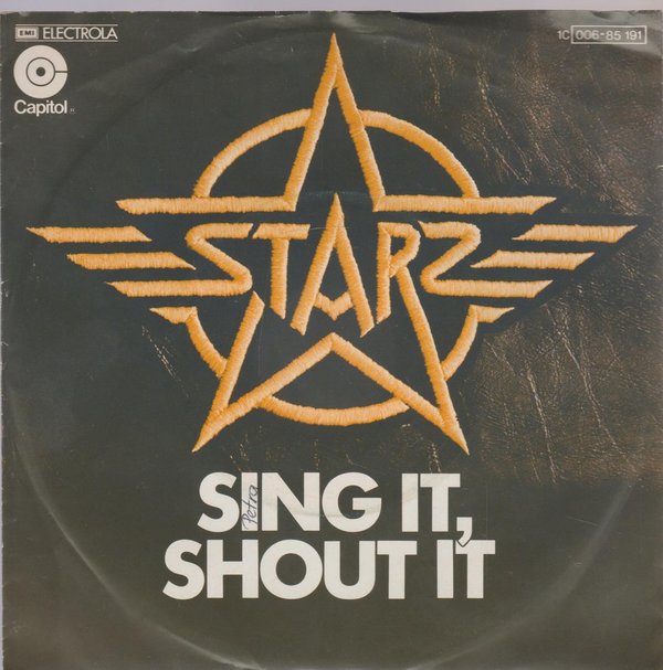 Starz Sing It, Shout Out * Subway Terror 1977 EMI Capitol 7" Single