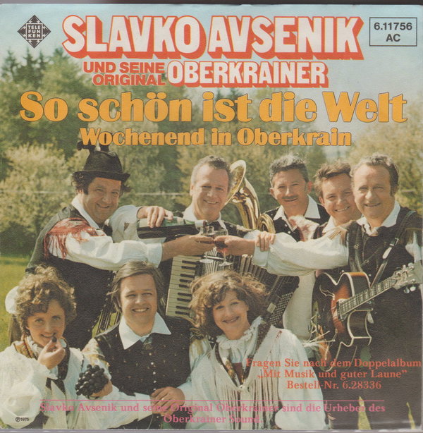 Das Original Oberkrainer Avsenik So schön ist die Welt 7" Nur Cover ohne Vinyl
