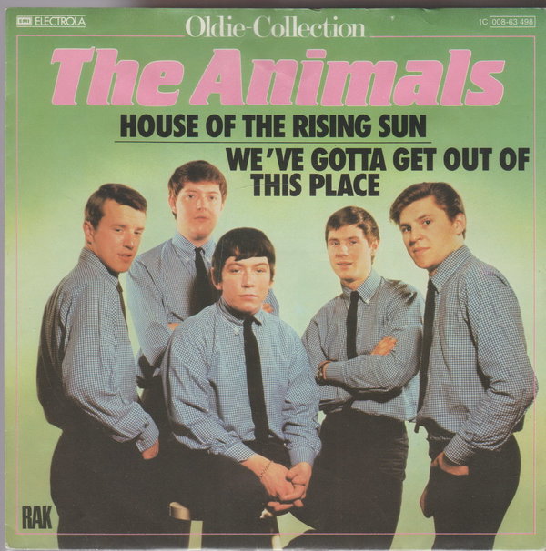 The Animals House Of The Rising Sun (Oldiesingle) 7" Cover ohne Vinyl