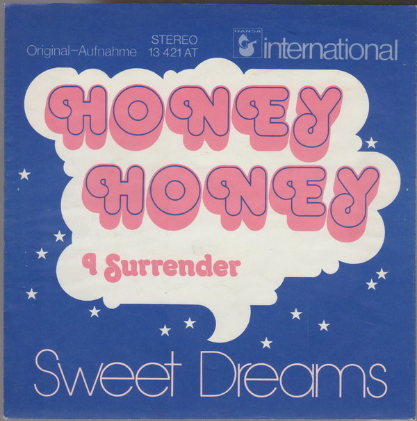 Sweet Dreams Honey Honey * I Surrender 7" Hansa Cover ohne Vinyl