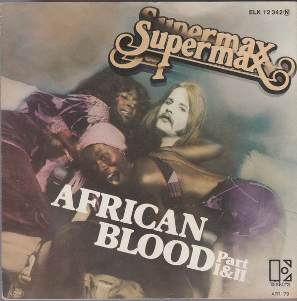 Supermax African Blood Part1 & 2 Elektra Warner 7" Cover ohne Vinyl