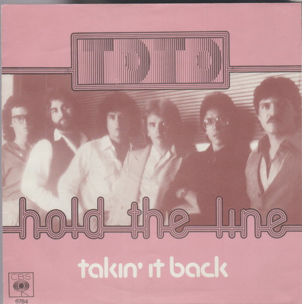 Toto Hold The Line * Takin`It Back 1978 CBS Cover ohne Vinyl